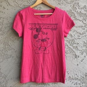 DISNEY Old Navy Mickey Mouse Red Graphic T-Shirt